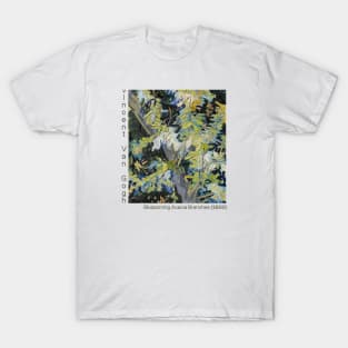 Blossoming Acacia Branches by Van Gogh T-Shirt